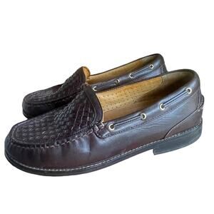 Sperry Gold Cup Brown Leather Leather Loafers Mens Shoes SIZE 8 Classic Elevated